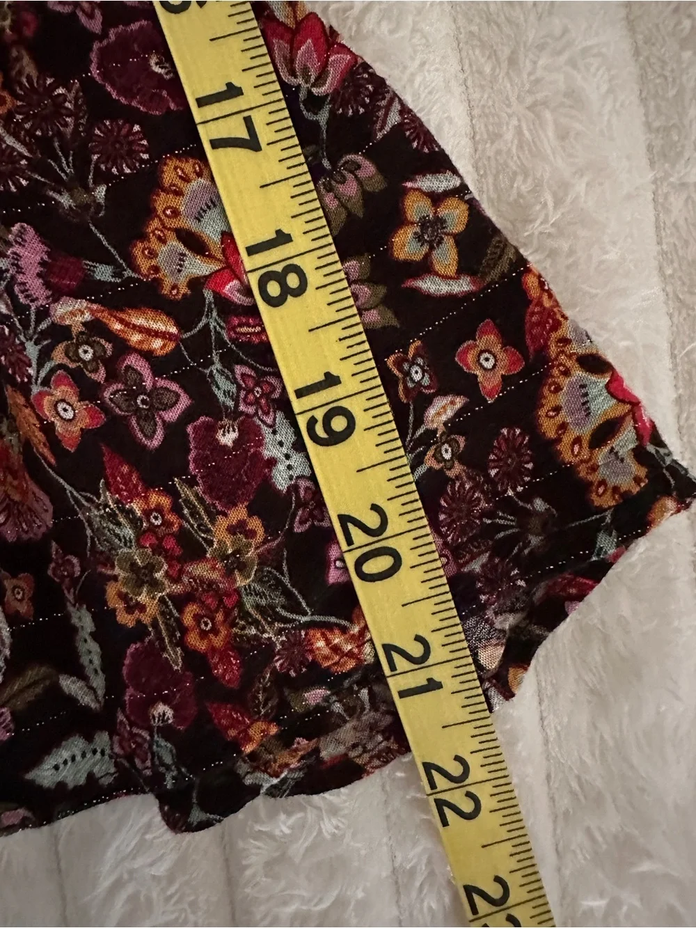 ZARA Black Floral Ruffle Long-Sleeve Mini Dress with Ruffled Collar - Picture 8 of 8